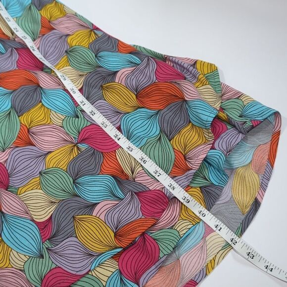 Parsley & Sage Dress Womens Small Multicolor Midi Sleeveless Art Geometric - Picture 9 of 9